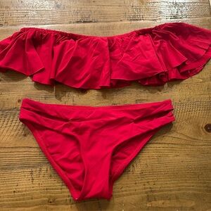 L Space 2 piece swim suite xs